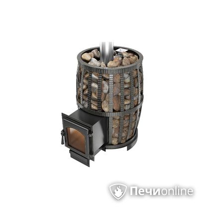 Дровяная печь-каменка Везувий Легенда Русский пар Ковка 18 (270) в Щербинке