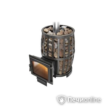 Дровяная печь-каменка Везувий Легенда Русский пар Ковка 18 (240) в Щербинке