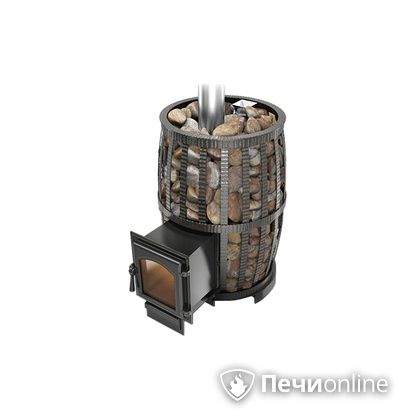 Дровяная печь-каменка Везувий Легенда Русский пар Ковка 24 (270) в Щербинке
