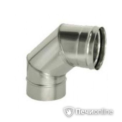 Дымоход Дымок Колено 90° одностенный 0.8 мм ОТНR90 120 в Щербинке