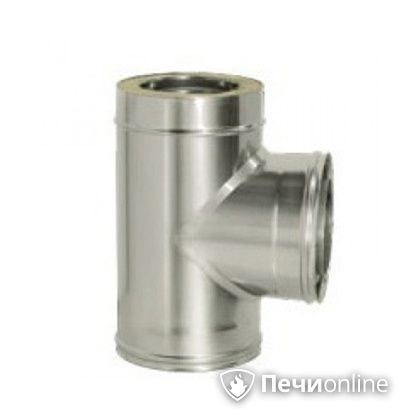 Дымоход Дымок Тройник 90° с изоляцией 0.5 мм. ТRFR90 120/200 в Щербинке