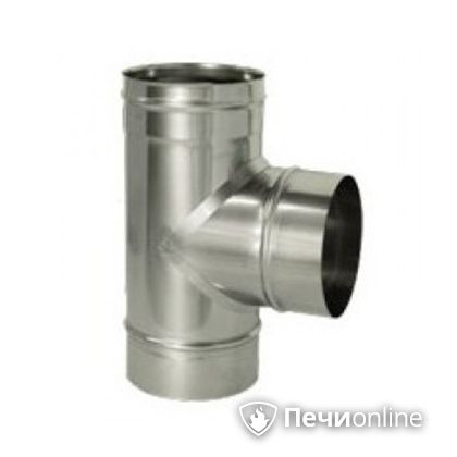 Дымоход Дымок Тройник 90° одностенный 0.5 мм TRHR90 150 в Щербинке