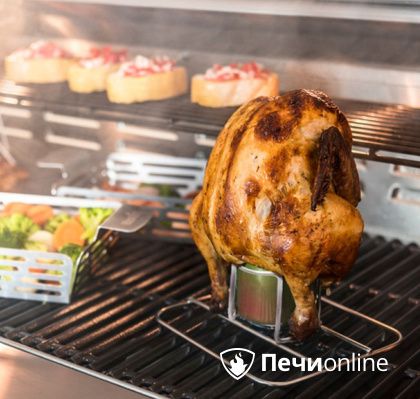 Ростер Char-Broil Grill+ для курицы с креплением для емкости в Щербинке
