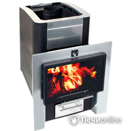 Дровяная банная печь Конвектика 16 Плазма антрацит в Щербинке