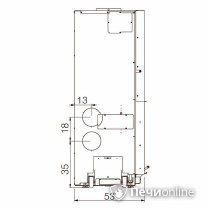 Каминная топка Edilkamin WINDO 70 nero в Щербинке