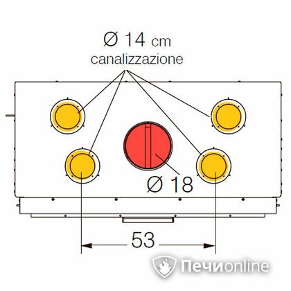 Каминная топка Edilkamin BLOKK 90 V nero в Щербинке