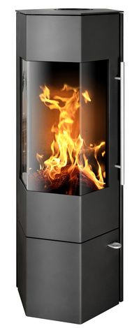 Печь-камин ABX Vegas, черная сталь в Щербинке