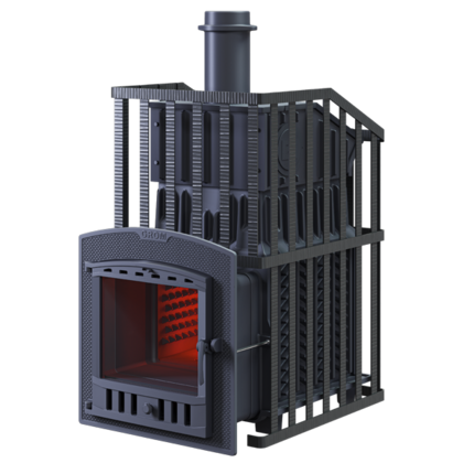 Дровяная печь-каменка Гефест Гром Ураган 30 (П2) в Щербинке