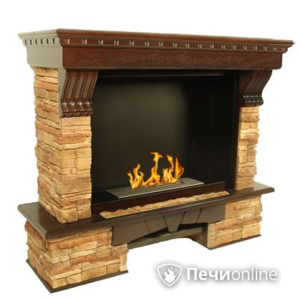 Биокамин Firebird Валенсия (Valencia) темный дуб, угловой в Щербинке