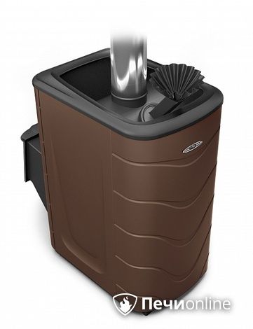 Дровяная банная печь TMF Гейзер 2014 Inox ДА ЗК шоколад в Щербинке