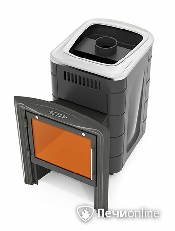 Дровяная банная печь TMF Компакт 2017 Inox Витра антрацит в Щербинке