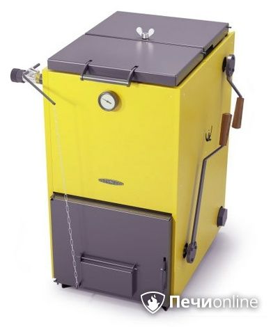 Твердотопливный котел TMF Цельсий Лайт 20кВт под АРТ и ТЭН желтый в Щербинке
