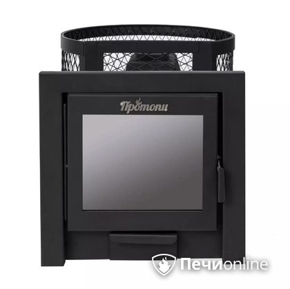 Дровяная банная печь Протопи Чугунка 16 Финка Панорама в Щербинке