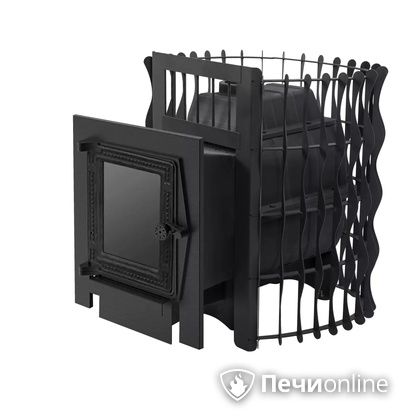 Дровяная банная печь Протопи Чугунка 16 Подкова С в Щербинке