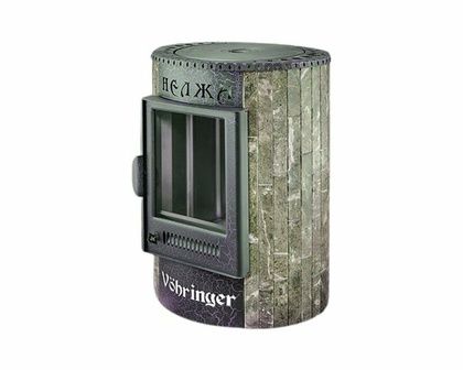 Отопительно-варочная печь Ферингер  Нелжа ПФ (Жадеит наборный) в Щербинке