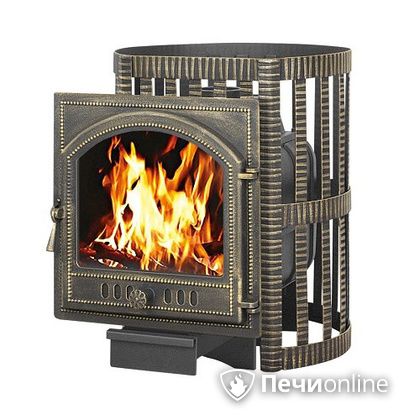 Дровяная банная печь Везувий Легенда Ковка 16 (205) чугун в Щербинке