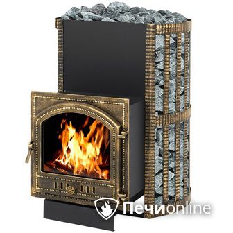 Дровяная банная печь Везувий Скиф Ковка 38 (205) в Щербинке