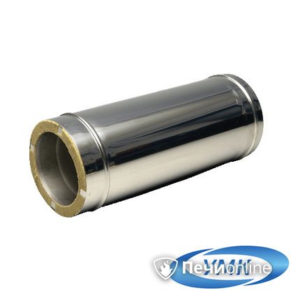 Дымоход УМК Сэндвич-труба 05м 150х210 Н+Оц 1.0мм 0.5мм по воде в Щербинке