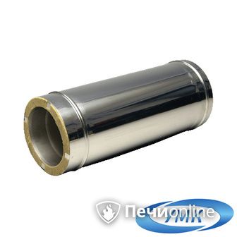 Дымоход УМК Сэндвич-труба 0.5м 140х200 Н+Н 0.5мм 0.5мм по воде в Щербинке