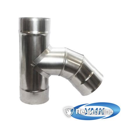 Дымоход УМК Тройник 135° D100 0.5мм нержавейка в Щербинке