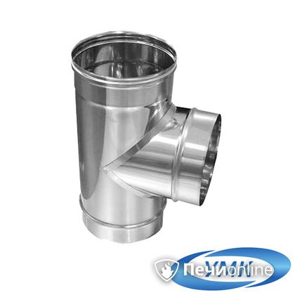 Дымоход УМК Тройник 90° D115 0.5мм нержавейка в Щербинке