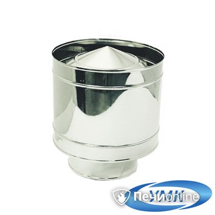 Дымоход УМК Зонт с дефлектором D115 0.5 мм нержавейка в Щербинке