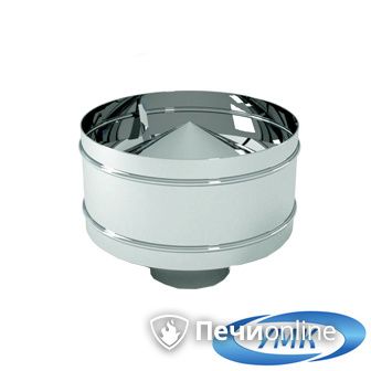 Дымоход УМК Оголовок с дефлектором D160х220 Н+Оц 0.5мм 0.5мм по воде в Щербинке
