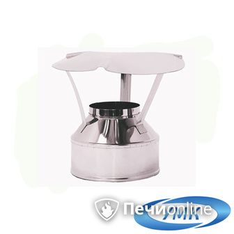 Дымоход УМК Оголовок D180х260 Н+Н 0.5мм 0.5мм по воде в Щербинке