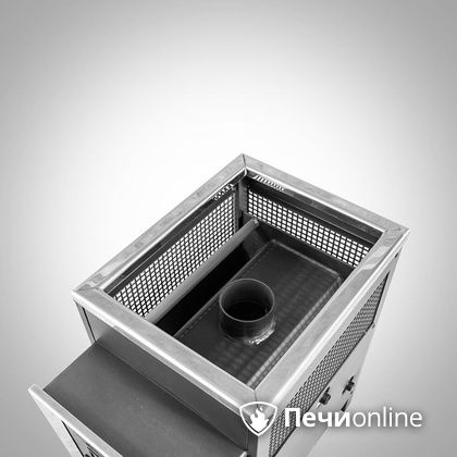 Дровяная банная печь Радуга ПБ-21 (встроенный теплообменник) 6 мм прочистная дверца в Щербинке
