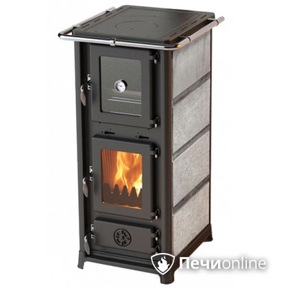 Отопительно-варочная печь MBS Olympia Stone с духовым шкафом талькохлорит в Щербинке