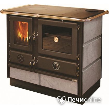 Отопительно-варочная печь MBS Thermo Magnum Stone R с теплообменником и духовым шкафом в Щербинке